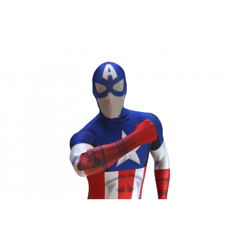 Captain America Morphsuit Superhelden Kostüm