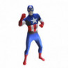 Captain America Morphsuit Superhelden Kostüm