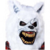 Weisser Werwolf Halloween Ani-Motion Maske 