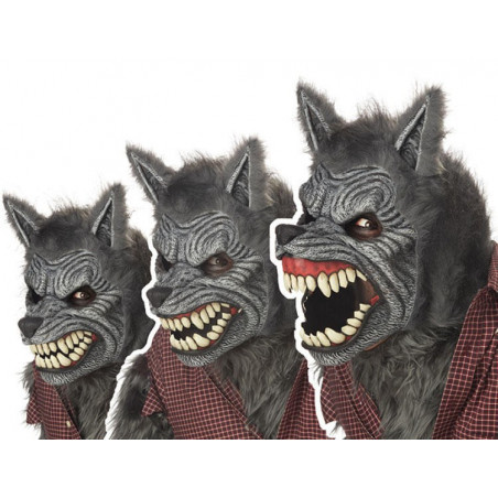 Ani Motion Horror Maske Werwolf