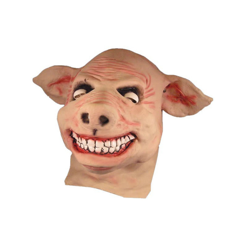 Horror Schweinemaske grinsender Sau