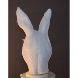 Weißes Kaninchen - Osterhasen Maske