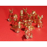 Miniaturen aus Porzellan Goldfarbig