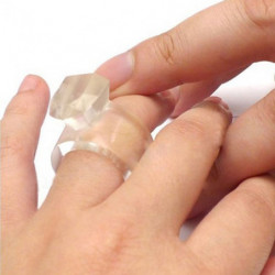 Eiswürfelform Diamant Ring