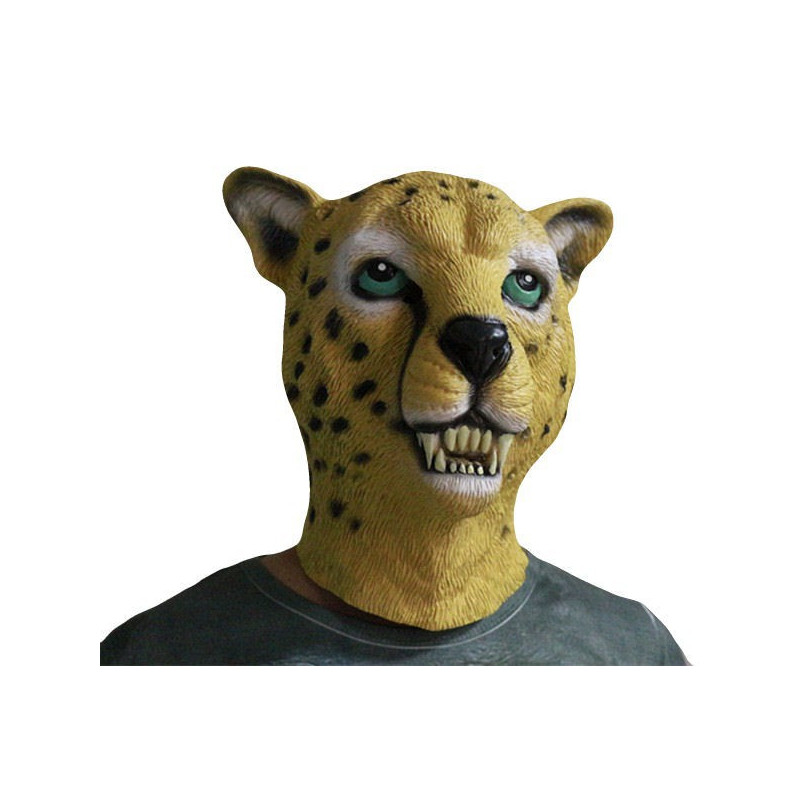 Leopard und Schneeleopard Maske