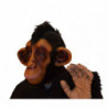 Lustige Schimpanse Maske mit  Punkfrisur