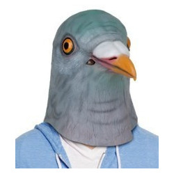Tauben Maske aus Latex Taubenmaske